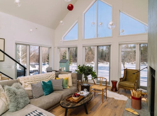 cottage in winter